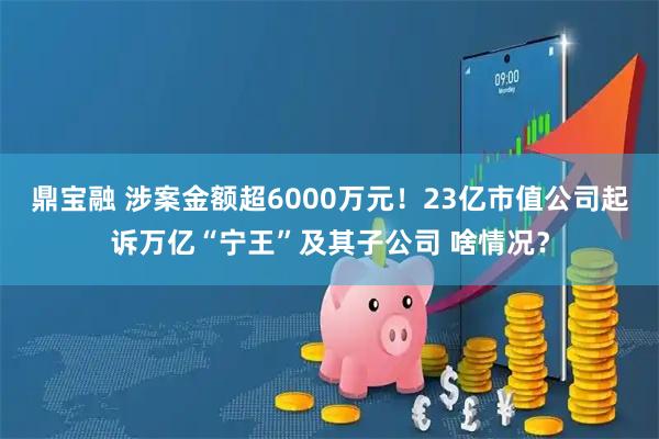 鼎宝融 涉案金额超6000万元！23亿市值公司起诉万亿“宁王”及其子公司 啥情况？