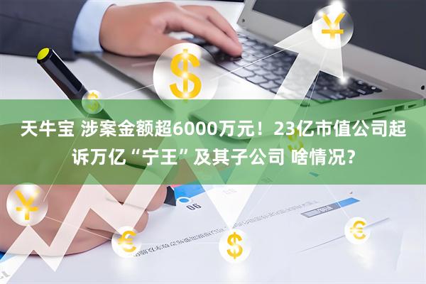天牛宝 涉案金额超6000万元！23亿市值公司起诉万亿“宁王”及其子公司 啥情况？