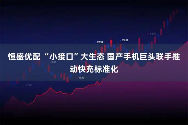 恒盛优配 “小接口”大生态 国产手机巨头联手推动快充标准化
