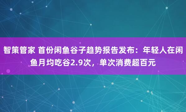 智策管家 首份闲鱼谷子趋势报告发布：年轻人在闲鱼月均吃谷2.9次，单次消费超百元